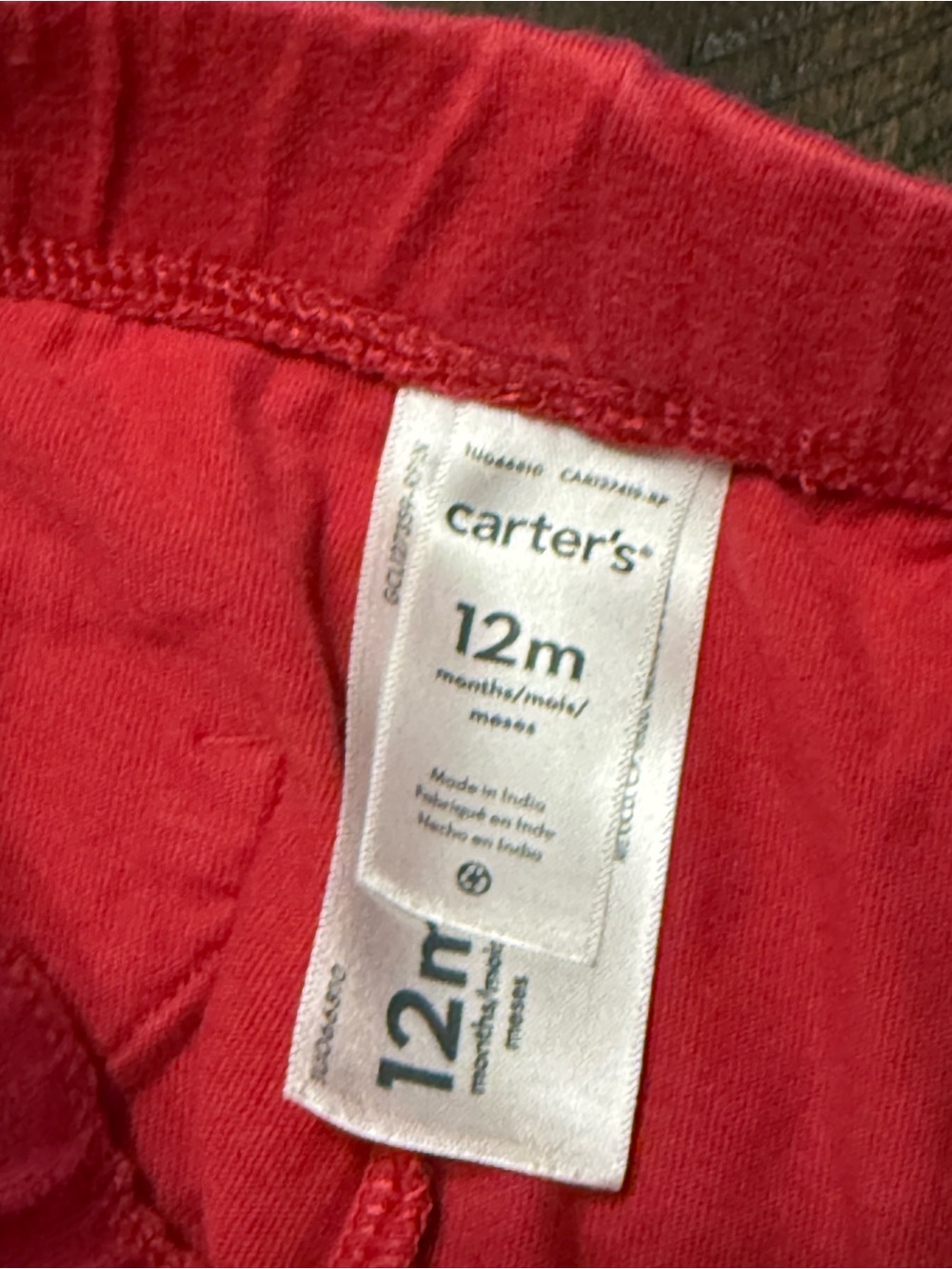 Carter's Cream & Gray Valentine Bodysuit Set with Red Pants - Picture 3 of 3